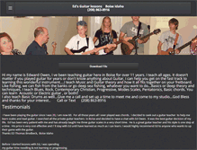 Tablet Screenshot of edsguitarlessons.com